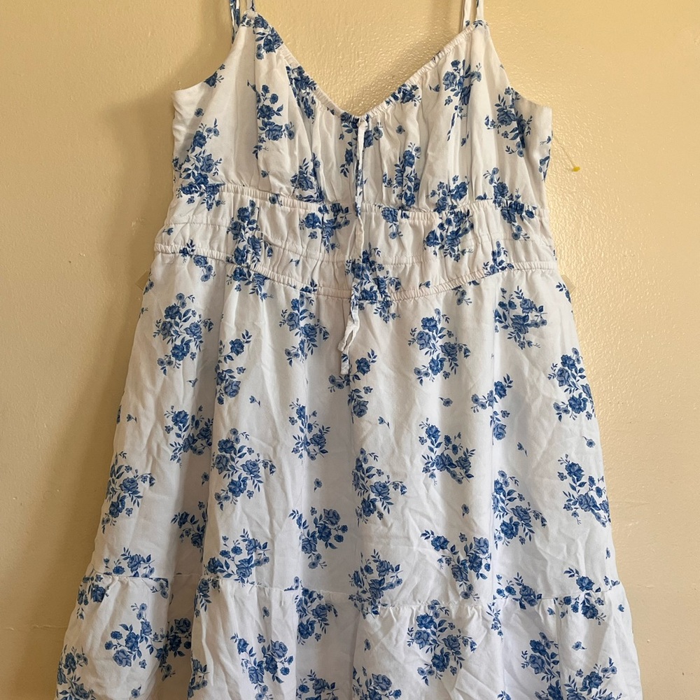 Hollister Blue Floral Kids Casual Dress